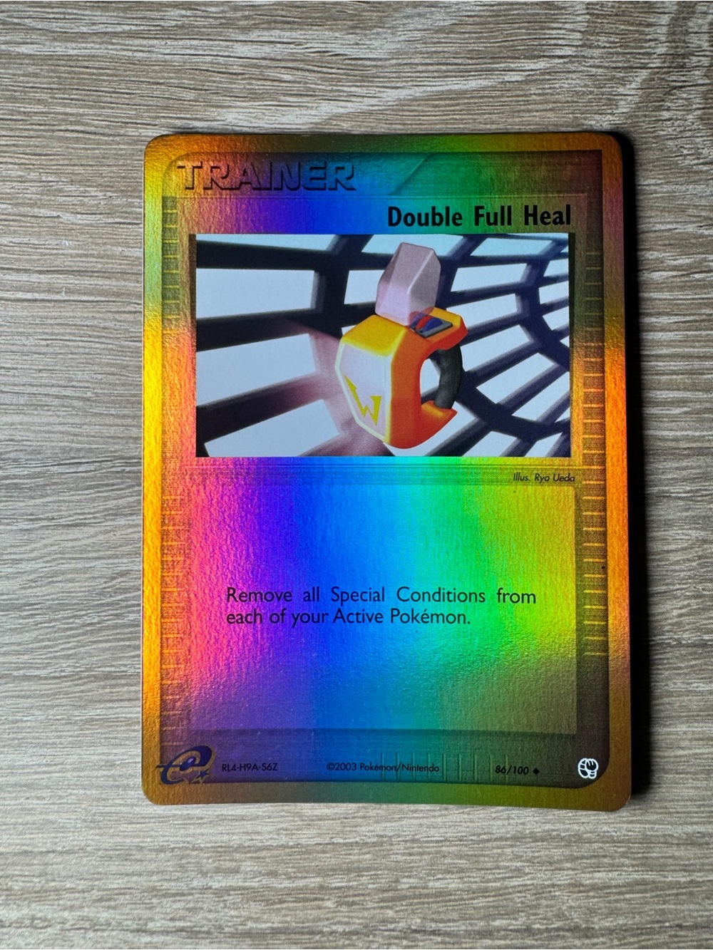 Double Full Heal #86/Reverse Holo/Pokemon Sandstorm